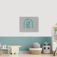 Happiest When I'm Reading Landscape Canvas Print | Artistshot