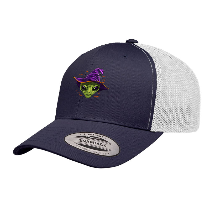 Alien Witch Halloween Ovni Lover Men Retro Trucker Cap | Artistshot