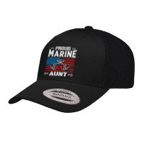 Marine Aunt Proud Marine Aunt United States Of America Military Retro Trucker Cap | Artistshot