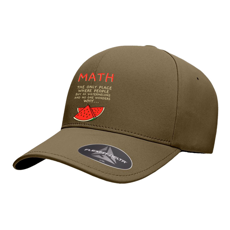 Math And Watermelons Mathematics Calculation Numbers Seamless Cap by cm-arts | Artistshot