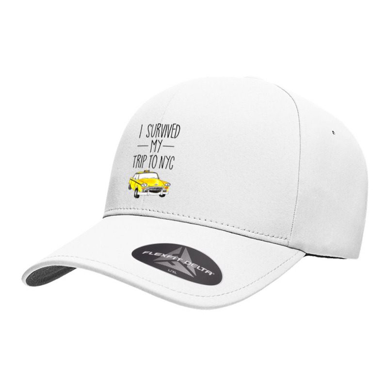 I Survived My Trip To Nyc New York City Taxi Cab Seamless Cap by cm-arts | Artistshot