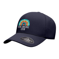 Dual Language Crew Rainbow Bilingual Teacher Dual Language Seamless Cap | Artistshot