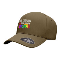 Mi Corazon Late En Dos Idiomas Bilingual Seamless Cap | Artistshot