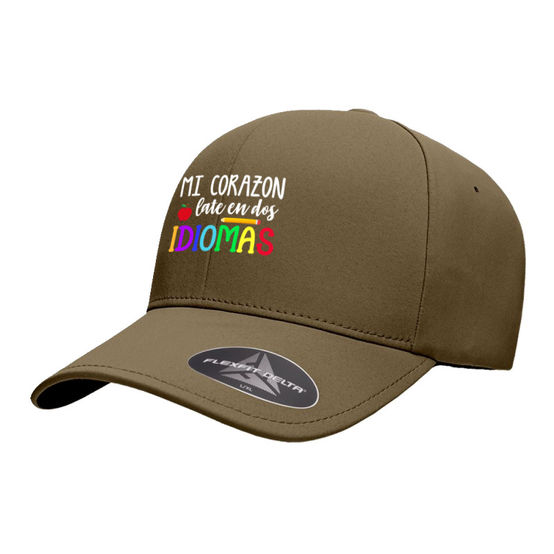 Mi Corazon Late En Dos Idiomas Bilingual Seamless Cap by cm-arts | Artistshot