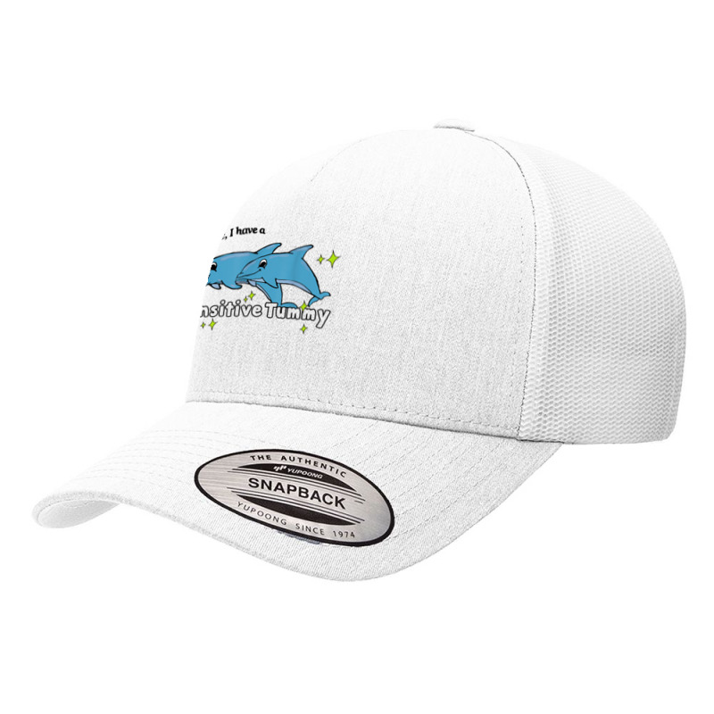 Be Gentle I Have A Sensitive Tummy T Shirt Yupoong Trucker Cap by cm-arts | Artistshot