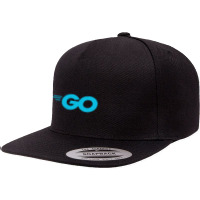 Dark Golang Official 5 Panel Snapback Cap | Artistshot