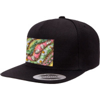 Easter Quail Egg And Daisy 5 Panel Snapback Cap | Artistshot