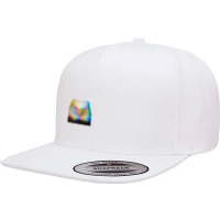 Hypnotic Eagle Portrait Wild 5 Panel Snapback Cap | Artistshot