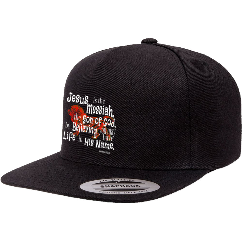 John 2031 Wild Vbs Jesus Is Messiah 5 panel snapback cap by thangdinhsinhelf | Artistshot