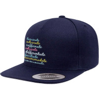 Special Education Teacher Laminate Advocate Caffeinate T Shirt 5 Panel Snapback Cap | Artistshot