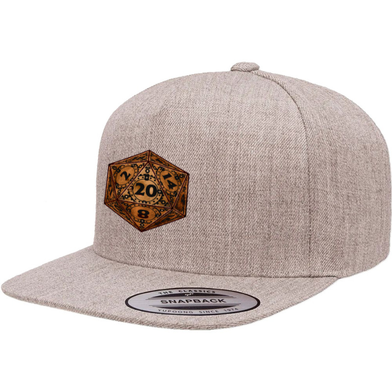 D20 Steampunk Art Dragon Master Rpg Dm Gaming 5 panel snapback cap by hotoancuong | Artistshot