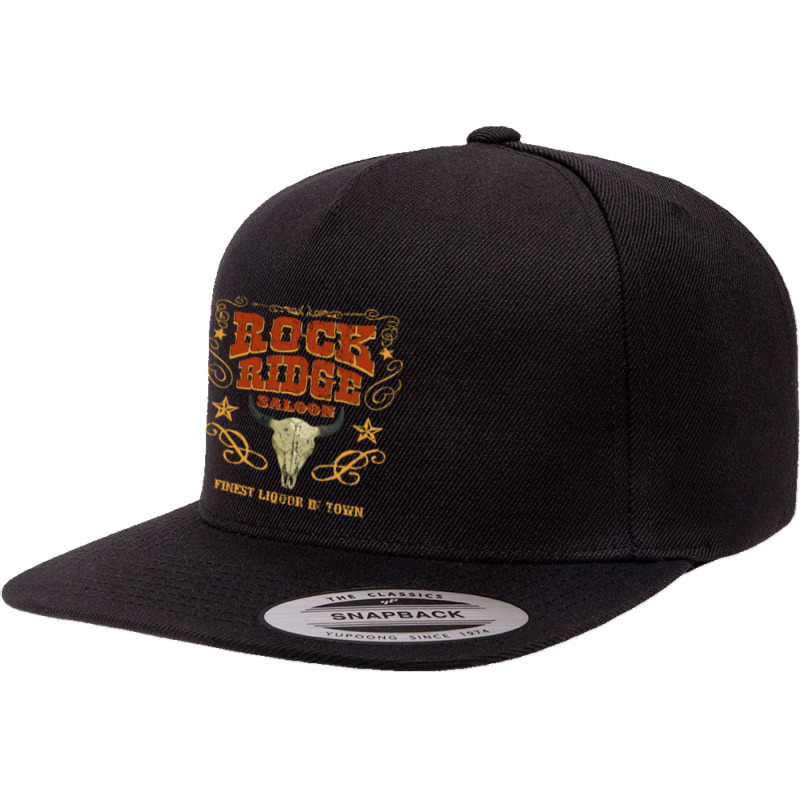 Rock Ridge Saloon, Rock Ridge Saloon Art, Rock Ridge Saloon Vintage, R 5 panel snapback cap by SHOPUT8 | Artistshot