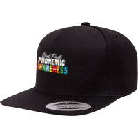 Funny But First Phonemic Awareness T Shirt 5 Panel Snapback Cap | Artistshot