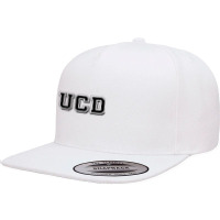 Ucd Black White 5 Panel Snapback Cap | Artistshot