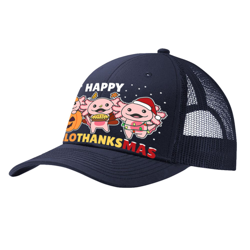 Axolotl Christmas Halloween Costume Happy Hallothanksmas Pa Trucker Cap | Artistshot