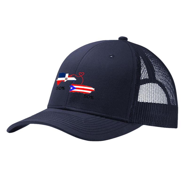 Half Puerto Rican Half Dominican Flag Map Combined Pr Rd T Shirt Pa Trucker Cap by cm-arts | Artistshot