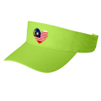 Malaysia Heart Outfit   Malaysia Heart Flag I Love Malaysia Fashion Visor | Artistshot