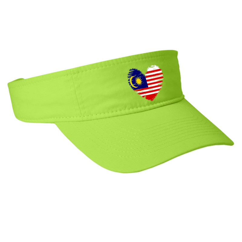 Malaysia Heart Outfit   Malaysia Heart Flag I Love Malaysia Fashion Visor by bambi | Artistshot