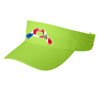 Peru Panama Flag Peruvian Panamanian Heart Fashion Visor | Artistshot