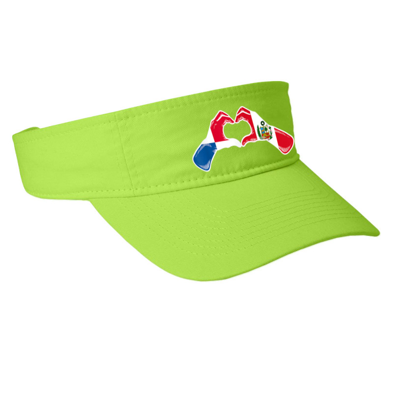 Peru Panama Flag Peruvian Panamanian Heart Fashion Visor by Skunk | Artistshot