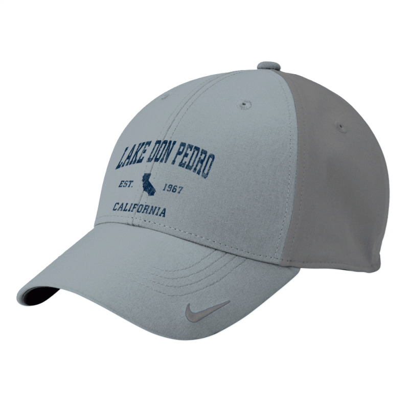 Lake Don Pedro California Ca Vintage Athletic Navy Sports De Nike Dri-FIT Cap by Scout | Artistshot