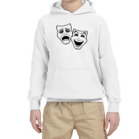 Comedy And Tragedy Theater Youth Hoodie | Artistshot