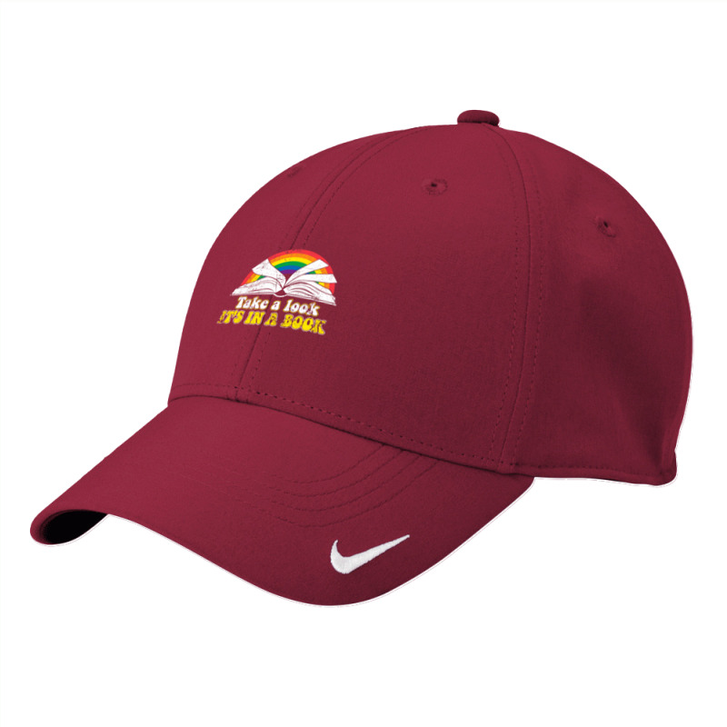 Love Reading Love Rainbows Gift Retro Rainbow Nike Dri-FIT Cap by cm-arts | Artistshot