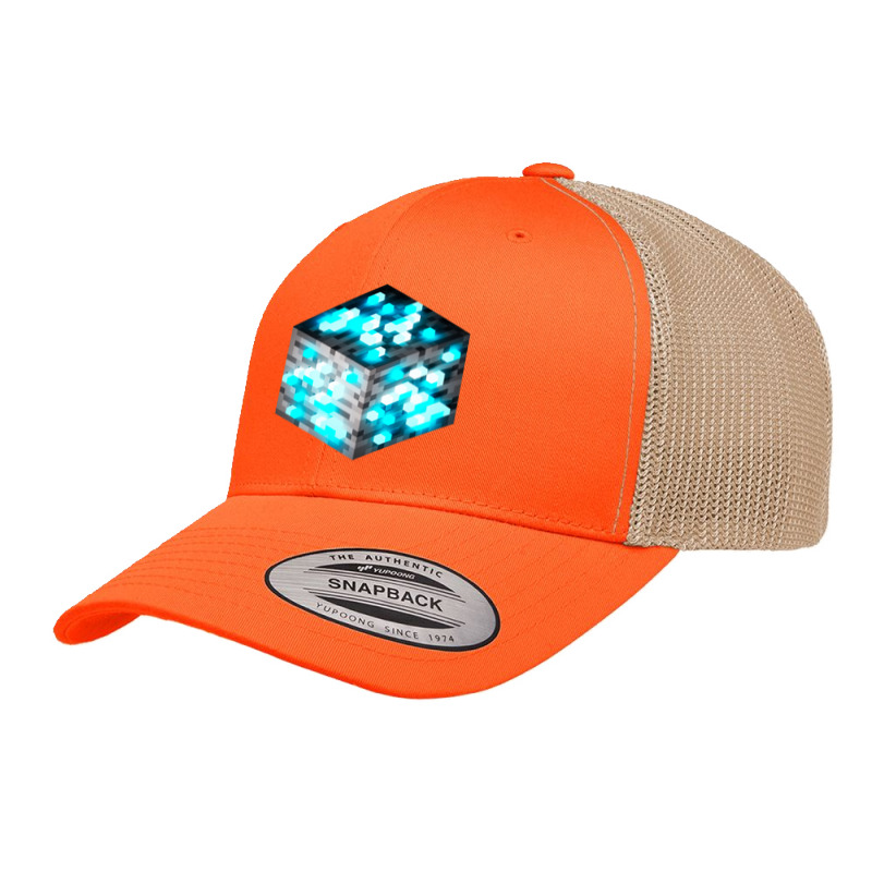 Block Diamond Ore 3d Retro Trucker Cap by Koenig Bridget | Artistshot