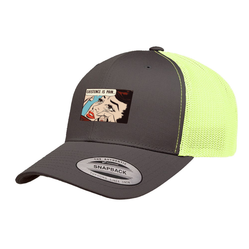 Existence Is Pain   Nihilist Statement Tee Retro Trucker Cap by cm-arts | Artistshot