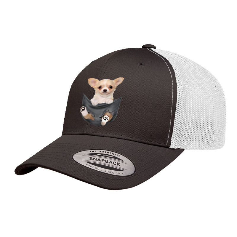 Funny Chihuahua In Your Pocket For Dogs Lovers Retro Trucker Cap by cm-arts | Artistshot