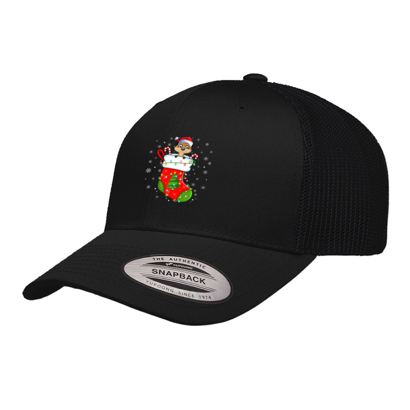 Mongoose In Christmas Socks Funny Santa Mongoose Xmas Retro Trucker Cap by rosenbaummichaelann1997 | Artistshot