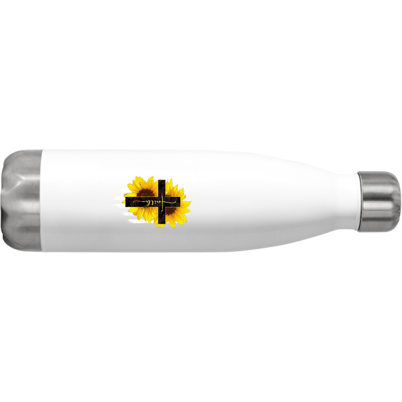 Faith Sunflower Flag Stainless Steel Water Bottle | Artistshot