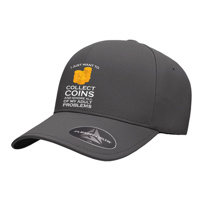 I Just Want To Collect Coins Coins Numismatist Seamless Cap by Sombre | Artistshot