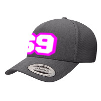 Purple Number Sixty Nine 69 Magenta Sport Font Yupoong Trucker Cap | Artistshot