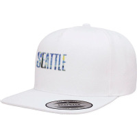 Seattle Van Gogh Starry Night Art Vincent Van Gogh Painting 5 Panel Snapback Cap | Artistshot