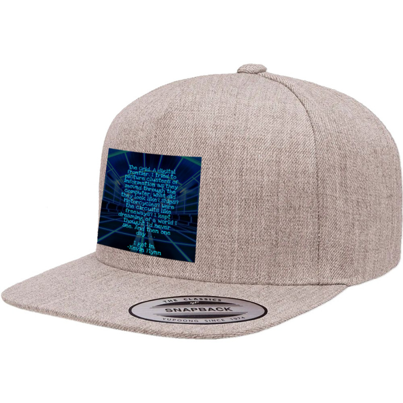 The Grid 5 Panel Snapback Cap | Artistshot