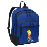 The Simpsons Bart Simpson With Slingshot Premium T Shirt Basic Backpack | Artistshot