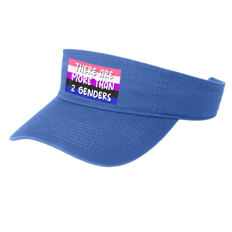 There Are More Than 2 Genders Genderfluid Flag Omnisexual Fashion Visor by Amenity | Artistshot