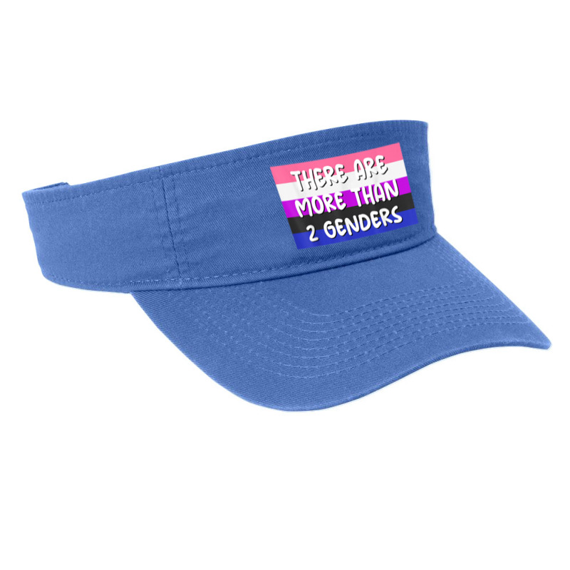 There Are More Than 2 Genders Genderfluid Flag Omnisexual Fashion Visor by Amenity | Artistshot