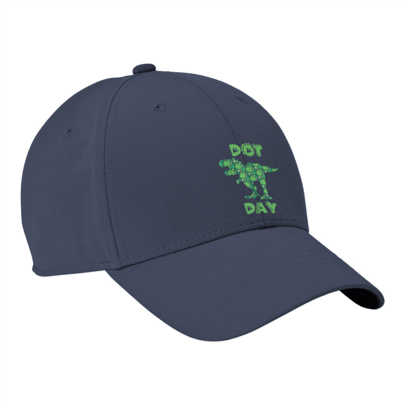 International Dot Day Green Polka Dot T Rex Dinosaur Kids Nike Dri-FIT Cap by Prismatic | Artistshot