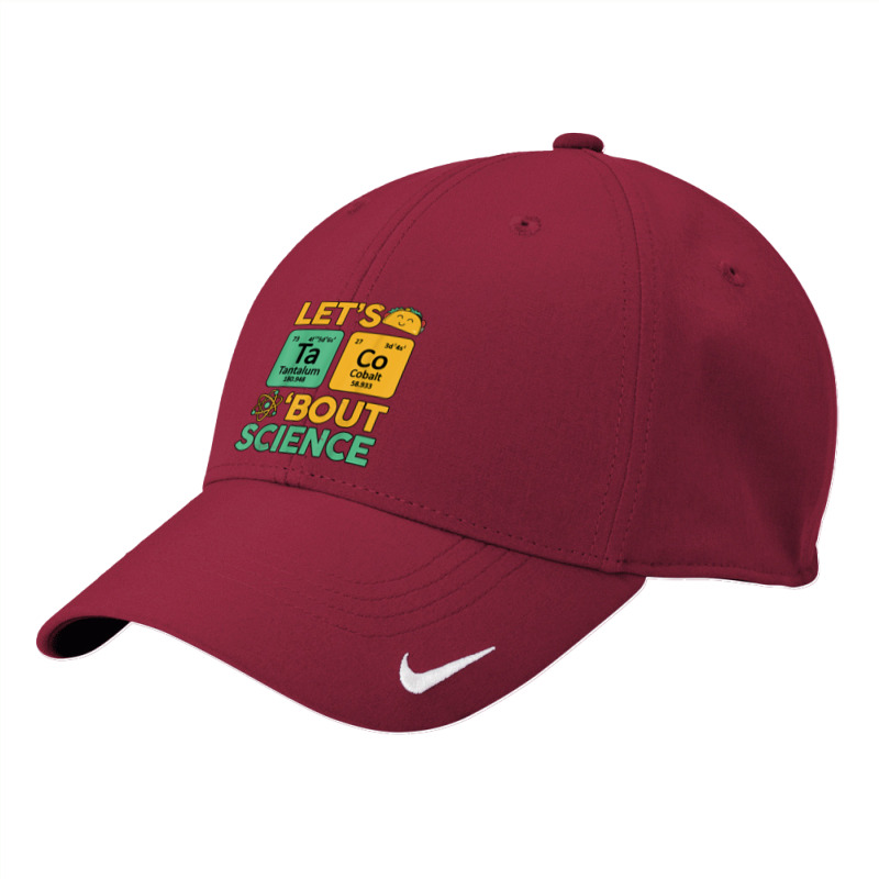 Let's Taco Bout Science Awareness Funny Science Teacher Nike Dri-fit Cap | Artistshot