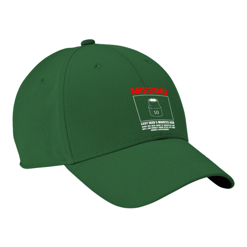 Missing 10mm Socket, Funny Mechanic Machinist Nike Dri-FIT Cap by CaitlynLevine | Artistshot