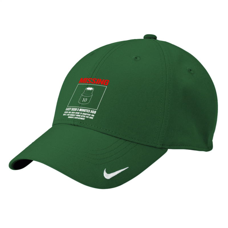 Missing 10mm Socket, Funny Mechanic Machinist Nike Dri-FIT Cap by CaitlynLevine | Artistshot