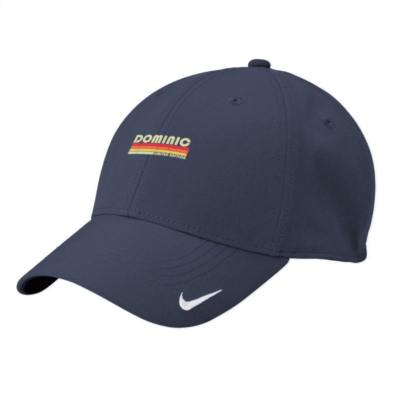 Dominic Gift Name Personalized Funny Retro Vintage Birthday Nike Dri-FIT Cap by StaceyDebbie | Artistshot