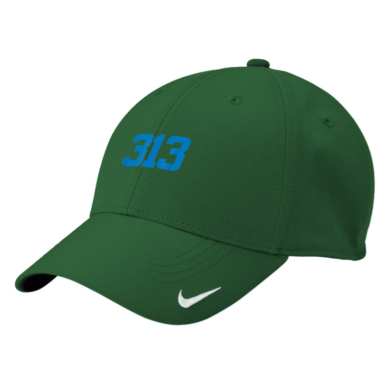 Detroit 313 Area Code   Grit   Sports Fan   Detroiter Fan T Shirt Nike Dri-FIT Cap by cm-arts | Artistshot