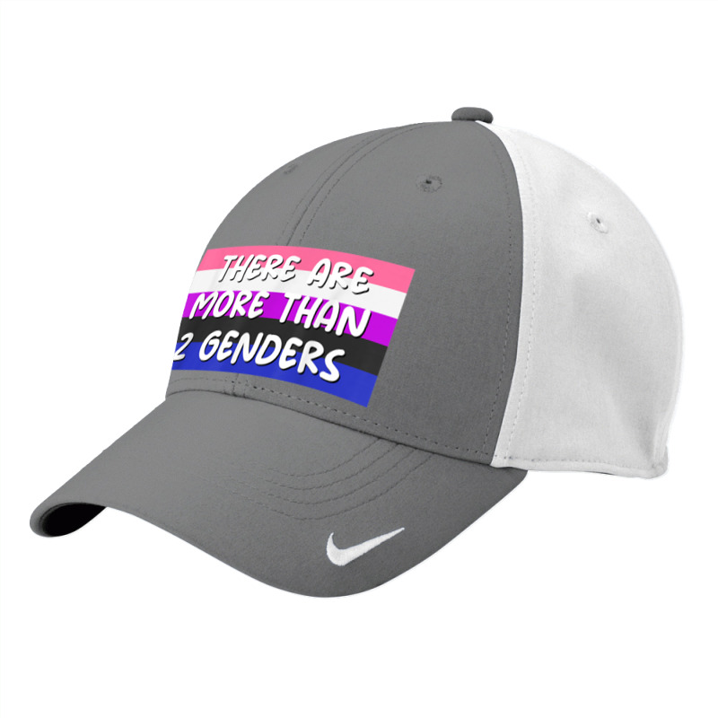 There Are More Than 2 Genders Genderfluid Flag Omnisexual Nike Dri-FIT Cap by Amenity | Artistshot