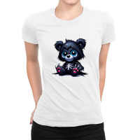 Halloween Day - Teddy Bear Funny Ladies Fitted T-shirt | Artistshot