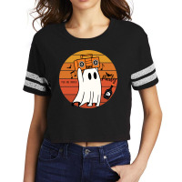 Halloween Party You Are Invited Retro Funny Ghost Scorecard Crop Tee | Artistshot