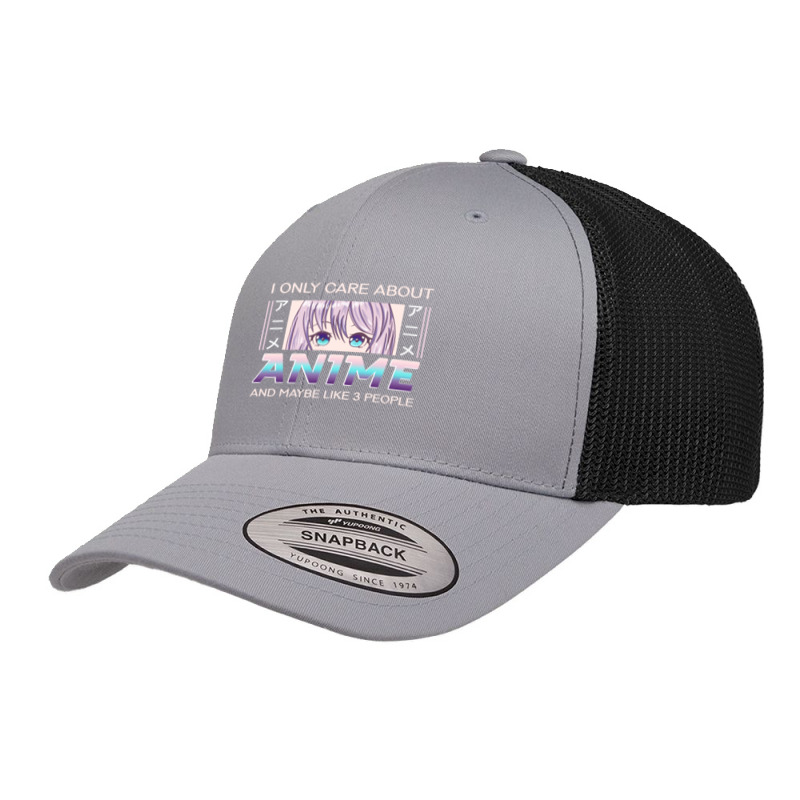 I Only Care About Anime And Like Maybe 3 People Anime Girl Pullover Ho Retro Trucker Cap by cm-arts | Artistshot