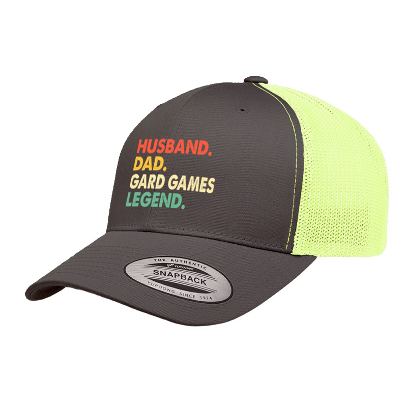 Husband Dad Gard Games Legend Retro Trucker Cap by MOSESWOODS | Artistshot